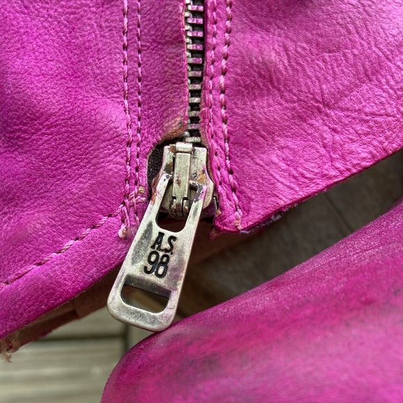 A.S.98 Sheffield Ankle Boot Fuchsia Pink Leather Women's Size 41 US 9.5 - 10 - Picture 10 of 14